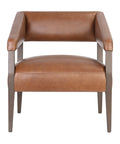 Carlyle Tobacco Leather Accent Chair -2