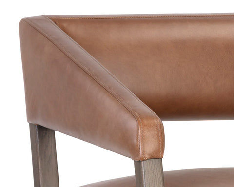 Carlyle Tobacco Leather Accent Chair -6