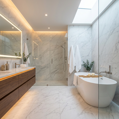 marble look floor tile