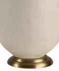 Cartagena White and Antique Brass Table Lamp -3