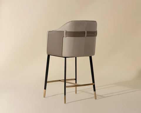 Carter Beige Modern Faux Leather Counter Stool-3