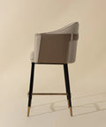 Carter Beige Modern Faux Leather Counter Stool-4