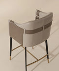 Carter Beige Modern Faux Leather Counter Stool-5