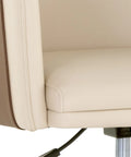 Carter Napa Beige & Tan Faux Leather Swivel Office Chair -6