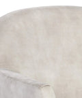 Casey Cream Fabric Swivel Accent Chair -6