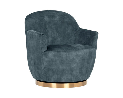 Casey Petrol Fabric Swivel Accent Chair-1