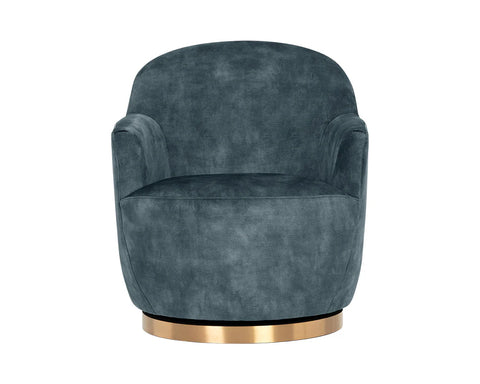 Casey Petrol Fabric Swivel Accent Chair-2
