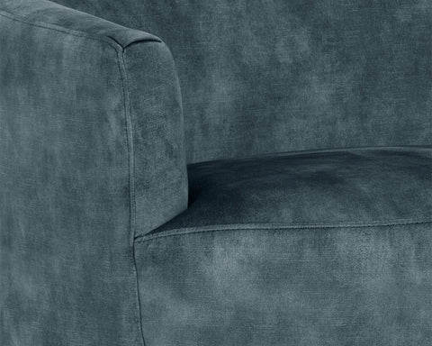 Casey Petrol Fabric Swivel Accent Chair-5
