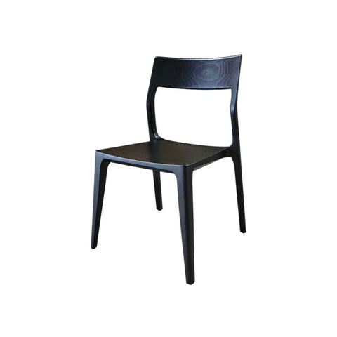 Catania Black Modern Wood Dining Chair-1