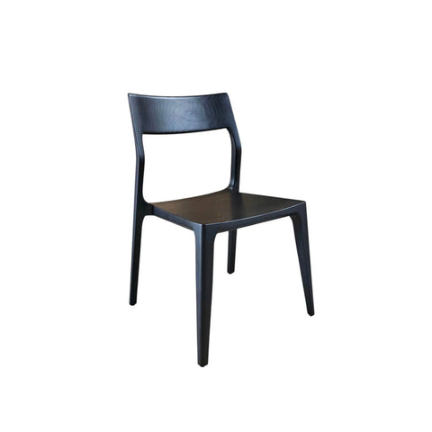 Catania Black Modern Wood Dining Chair-3