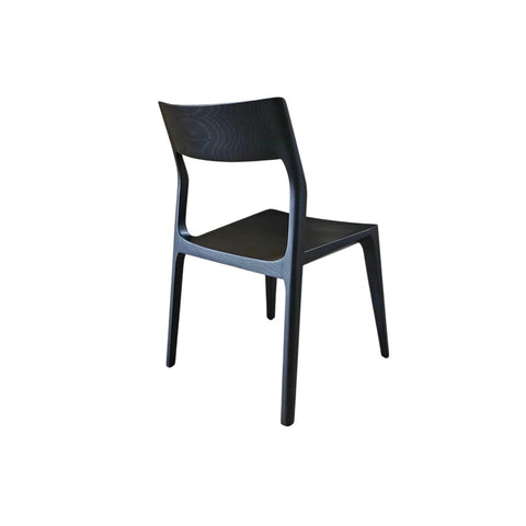 Catania Black Modern Wood Dining Chair-5