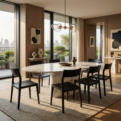 Catania Black Modern Wood Dining Chair