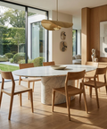 Catania Natural Modern Wood Dining Chair 