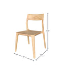 Catania Natural Modern Wood Dining Chair -6