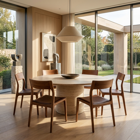 Catania Warm Brown Modern Wood Dining Chair