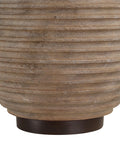Cebada Textured Brown and Beige Resin Table Lamp-3