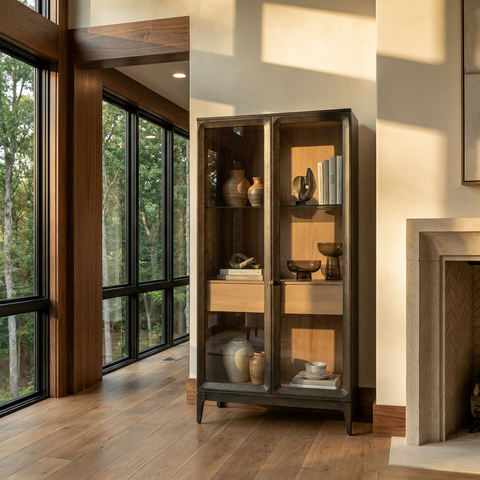Cecilia Wood Display Cabinet 