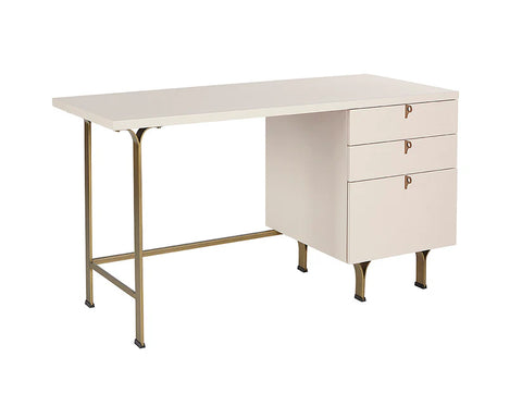 Celine Rubberwood Executive Desk - Sunpan-2