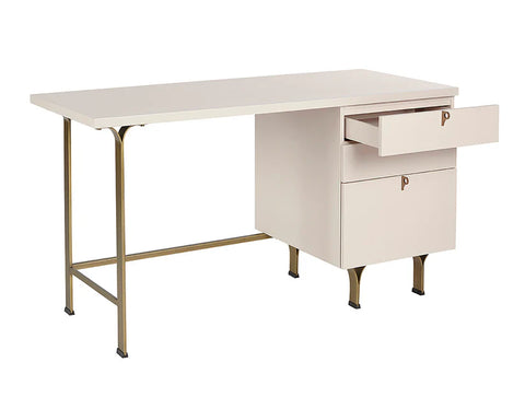 Celine Rubberwood Executive Desk - Sunpan-4