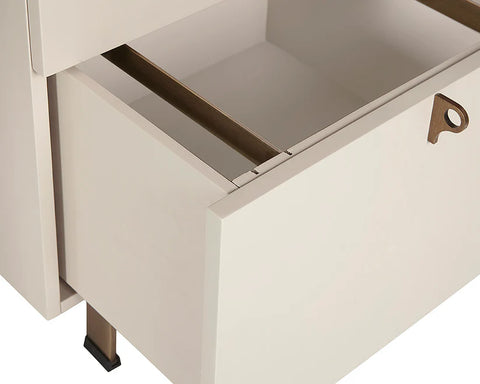 Celine Rubberwood Executive Desk - Sunpan-5