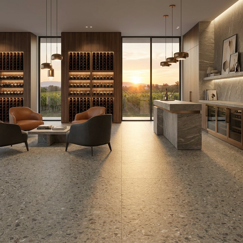 Ceppo Mocha 5mm Waterproof Luxury Vinyl Tile 24"x24"