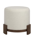 Chaves Ivory Boucle Ottoman-1