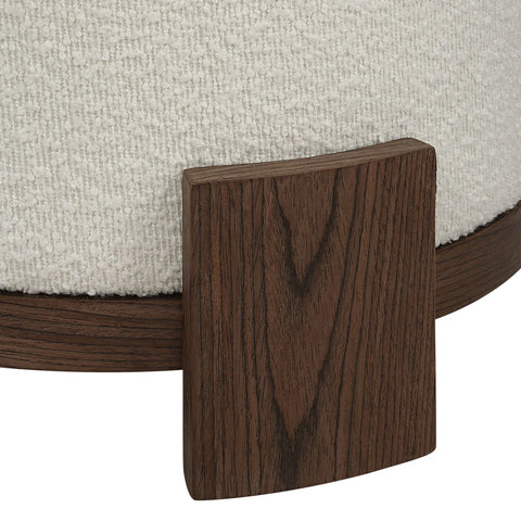 Chaves Ivory Boucle Ottoman-3
