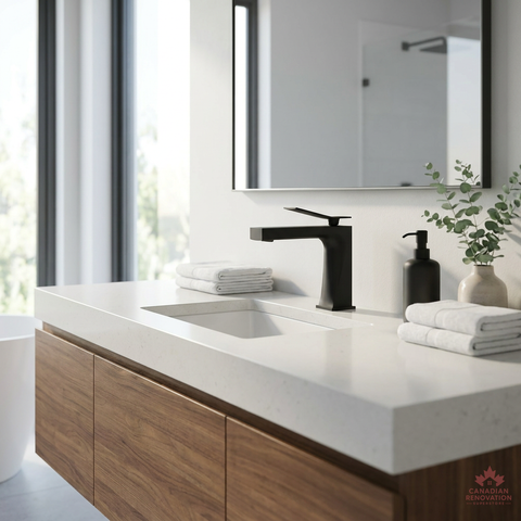 Chicane Black Single Hole Bathroom Faucet
