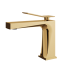 Chicane Polished Gold Single Hole Bathroom Faucet
