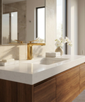 Chicane Polished Gold Single Hole Bathroom Faucet