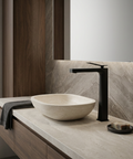 Chicane Tall Black Single Hole Bathroom Faucet 