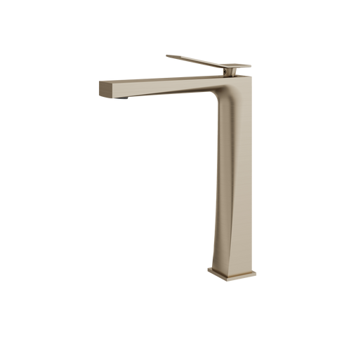 Chicane Tall Brushed Nickel Single Hole Bathroom Faucet -1