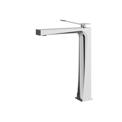 Chicane Tall Polished Chrome Single Hole Bathroom Faucet-1