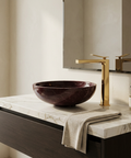 Chicane Tall Polished Gold Single Hole Bathroom Faucet