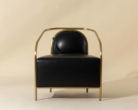 Cicero Black Bonded Leather Accent Chair -2
