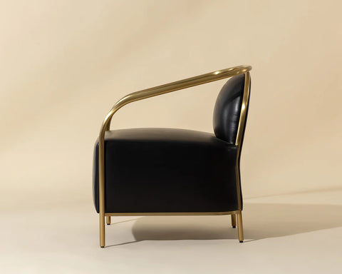 Cicero Black Bonded Leather Accent Chair -3