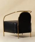 Cicero Black Bonded Leather Accent Chair -4