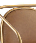 Cicero Cognac Faux Leather Accent Chair -6