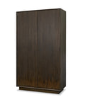Cinder Dark Brown Wood Storage Cabinet -1