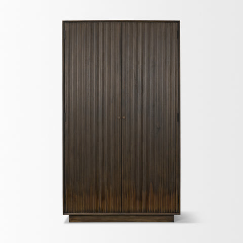 Cinder Dark Brown Wood Storage Cabinet -2