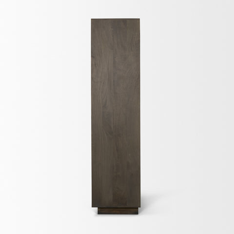 Cinder Dark Brown Wood Storage Cabinet -3