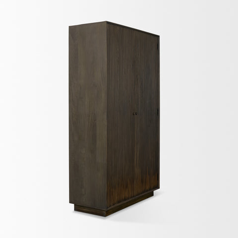 Cinder Dark Brown Wood Storage Cabinet -5