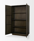Cinder Dark Brown Wood Storage Cabinet -6