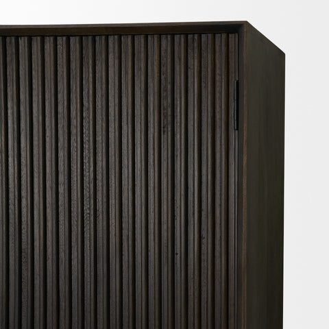 Cinder Dark Brown Wood Storage Cabinet -7