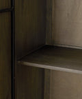 Cinder Dark Brown Wood Storage Cabinet -8