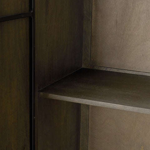 Cinder Dark Brown Wood Storage Cabinet -8