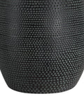 Cipria Hammered Black Resin Table Lamp-4