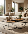 Clapp Brown Mango Wood Nesting Coffee Tables - Set of 2 Mercana