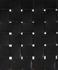 Clarissa Black Woven Leather Stool-6