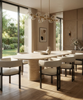 Clarissa Limestone Black Modern Vinyl Dining Chair